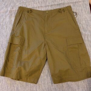 mens green maharishi cargo shorts